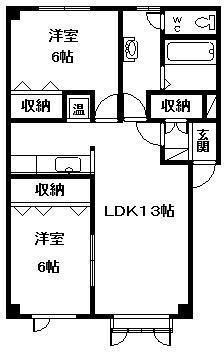 アピアＢ棟の間取り