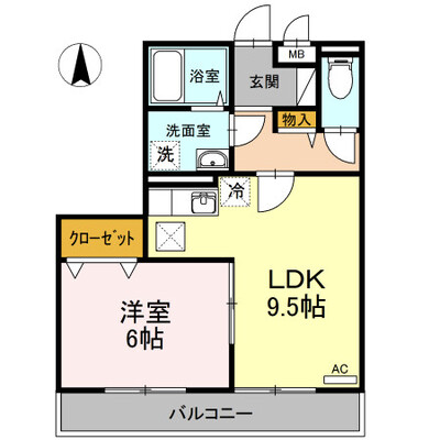 ビレッジ北久保C棟の間取り