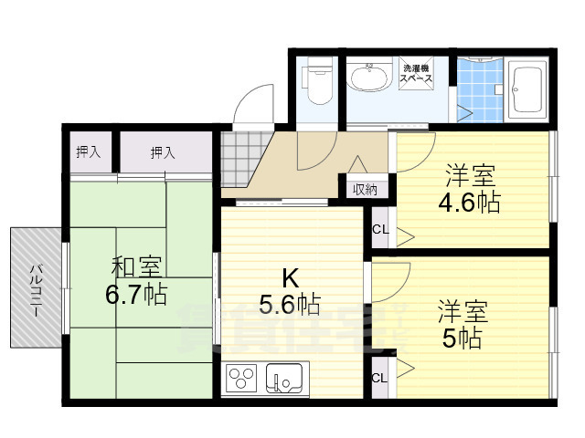 フォレスト木津の間取り