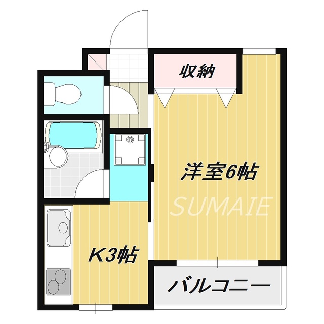 江戸川区西小岩のマンションの間取り