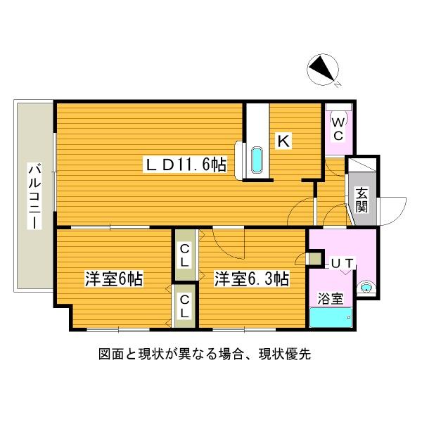 パルティーレ南郷通の間取り