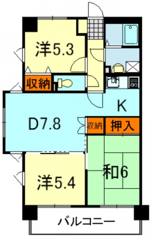 コージュＫの間取り