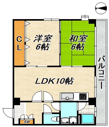 ベルトゥリー神撫町の間取り