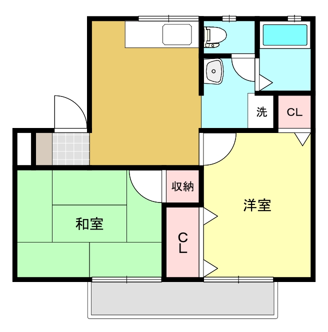 【パリス弐番館の間取り】