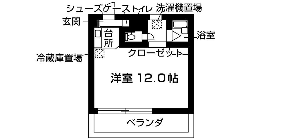 バウスクロス千葉の間取り