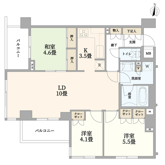 ガーデンホーム蓮沼の間取り