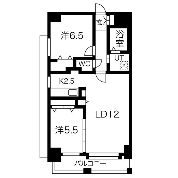 ラディア近代美術館前の間取り