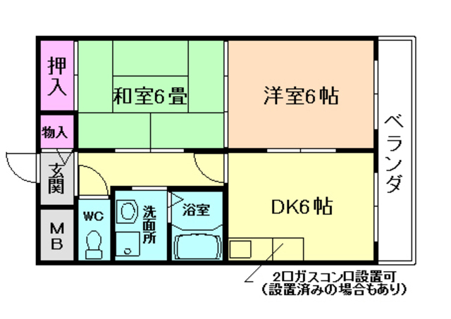 Crice Nikko　川西萩原の間取り