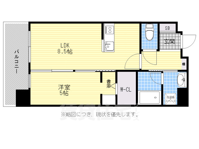 プリュネル荒江の間取り