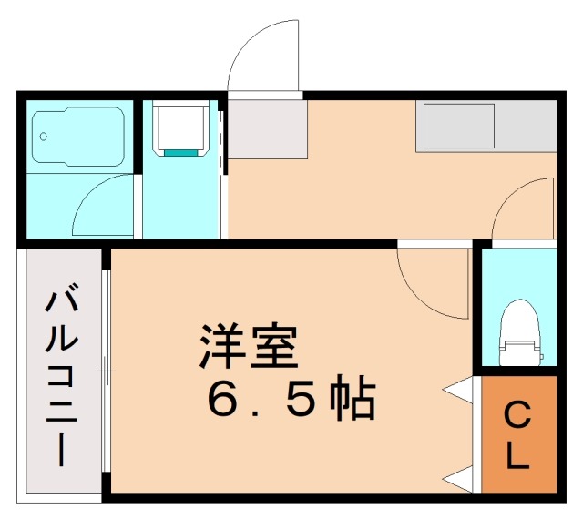 福岡市博多区春町のアパートの間取り