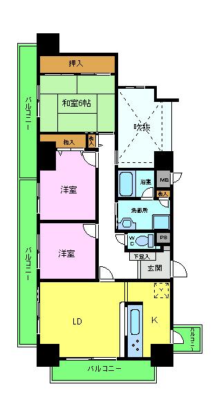 マインハイツ諏訪森の間取り