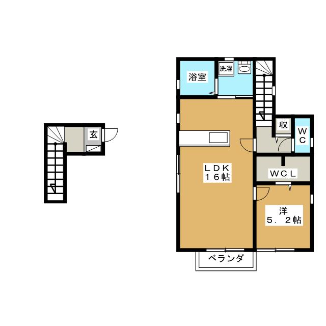 Ｈｏｎｅｙｃｏｍｂ　Ｔｏｗｎ　Ｓ棟の間取り