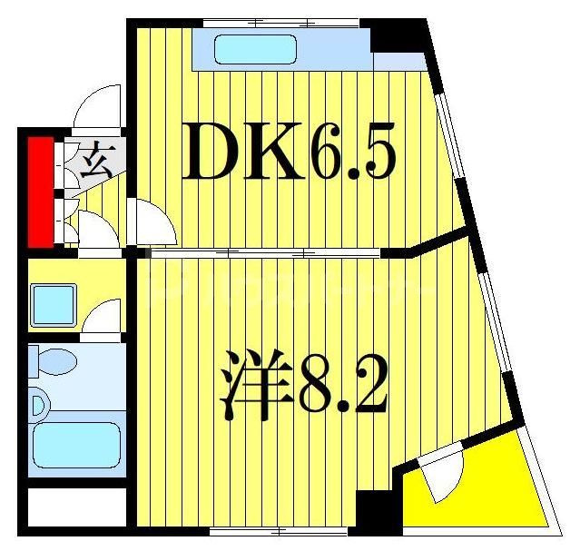 船橋市北本町のマンションの間取り