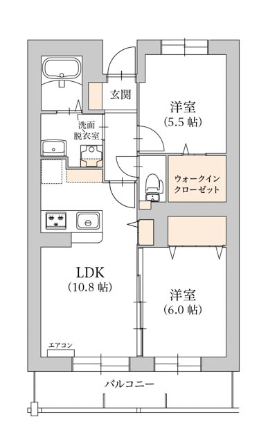 プラシードの間取り