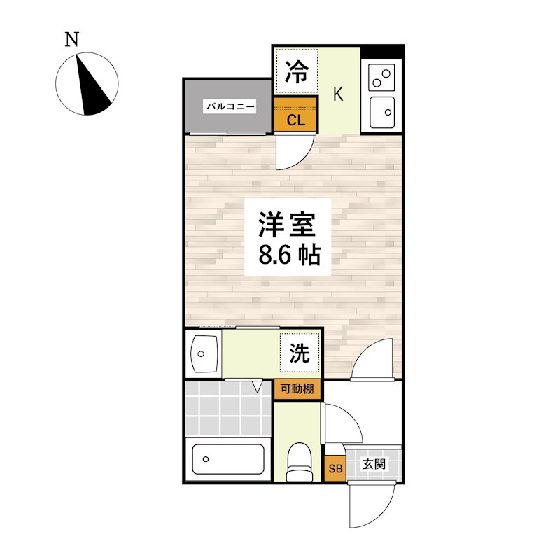 ADC須屋ミモザの間取り