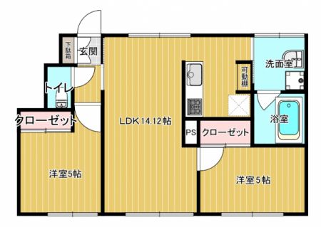 なないろテラスの間取り