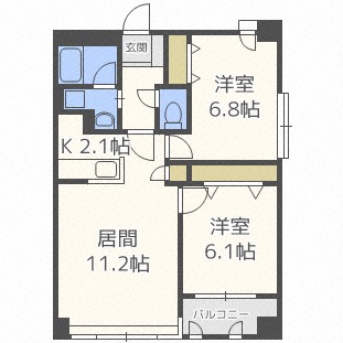 ノヴァ南円山の間取り