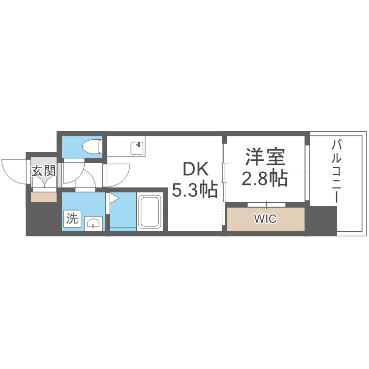 セレニテ難波ミラク参番館の間取り