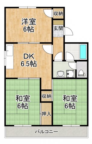 マンションフローレンスの間取り