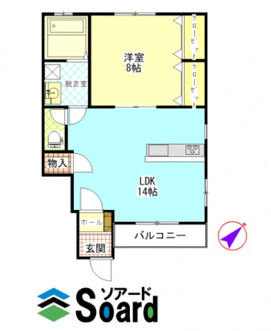 ヴェルティー東の間取り