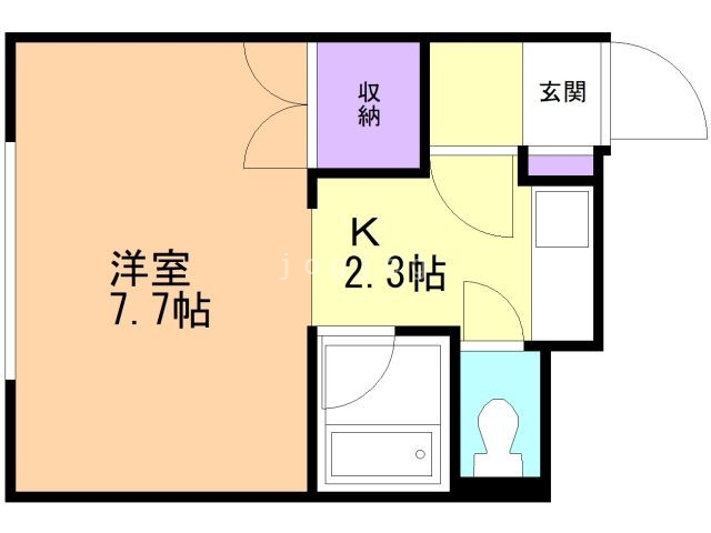 札幌市北区北三十七条西のマンションの間取り