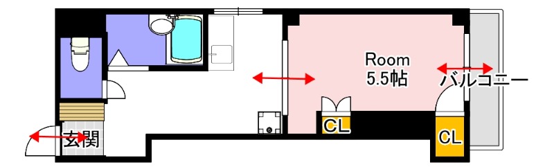 キャステル3の間取り