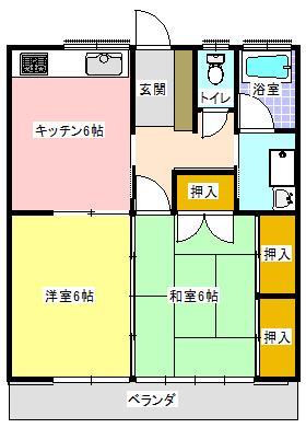 【サンキエーム吉永の間取り】