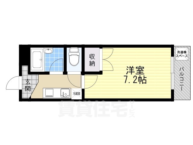 高槻市富田丘町のマンションの間取り