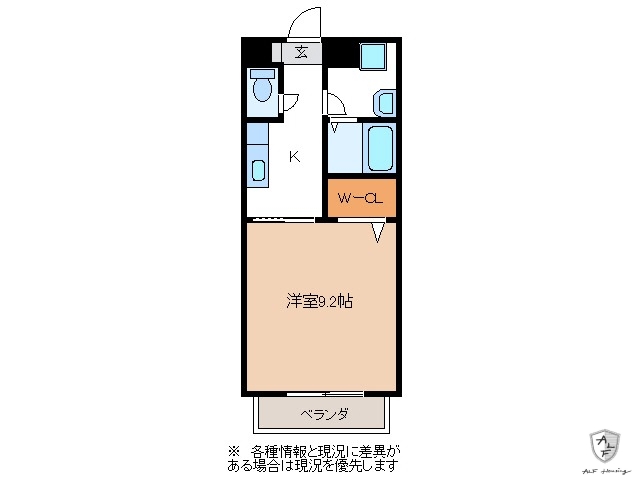 美濃加茂市御門町のアパートの間取り