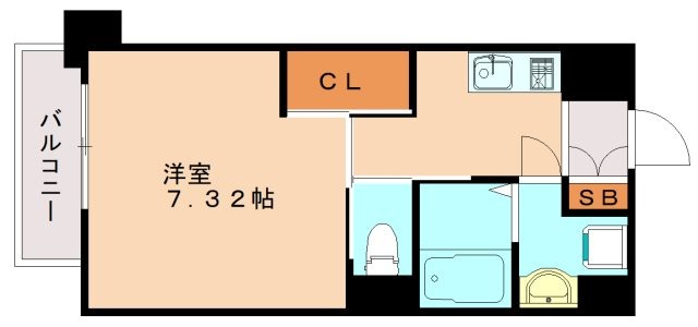 北九州市八幡西区折尾のマンションの間取り