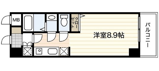 広島市安佐南区大塚西のマンションの間取り