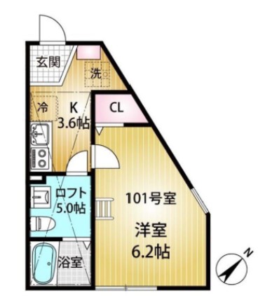 シュヴァルクラジュー横浜鴨居の間取り