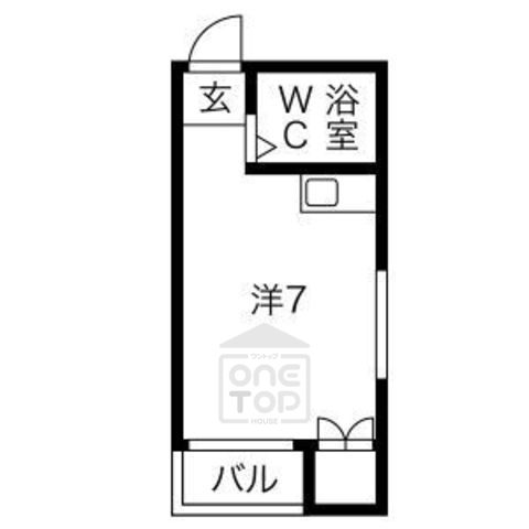 摂津市別府のマンションの間取り