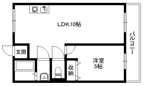 平野マンションの間取り