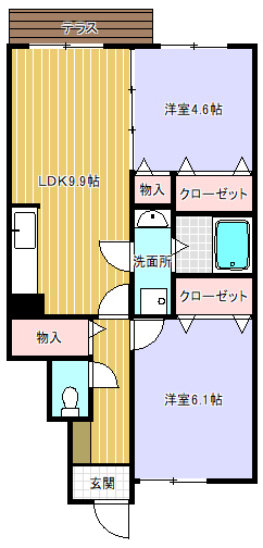 シャルマンハウスの間取り