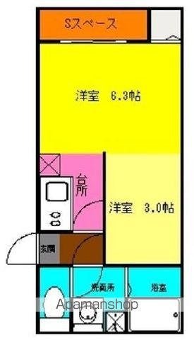ＪＲ鹿児島本線 竹下駅 徒歩7分 2階建 築17年の間取り写真
