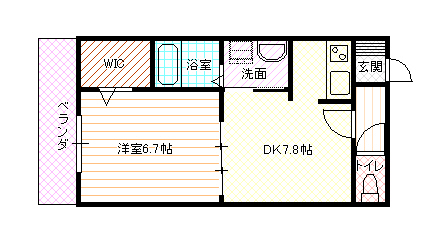 オーキッドフラッツ加古川の間取り写真