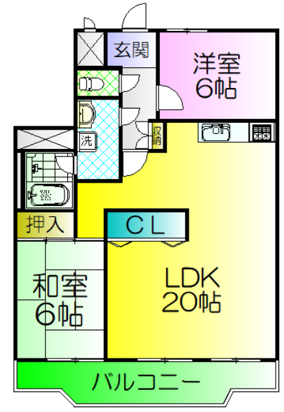 グリーンハイム諏訪の森の間取り