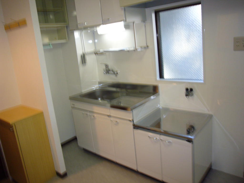 キッチン　二口コンロ、IH（100V）持込可