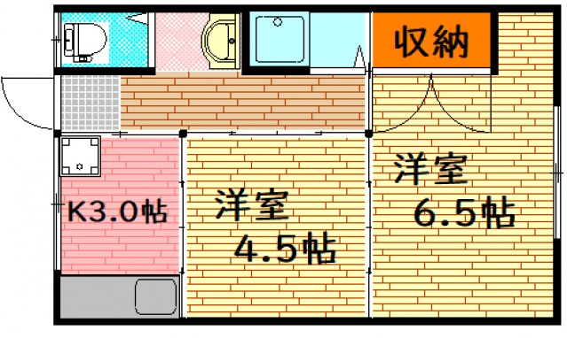 広島市西区南観音町のマンションの間取り