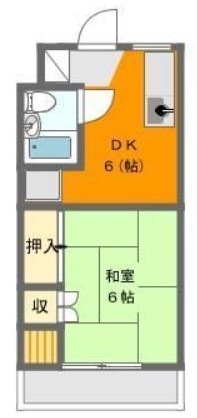 静岡県浜松市中央区北島町（アパート）の賃貸物件の間取り