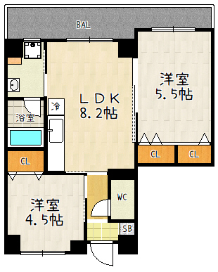 LATTICE HIGASHINO annexの間取り