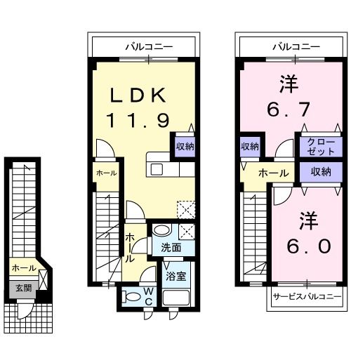 ＥＤＩ　Ｍ－１の間取り