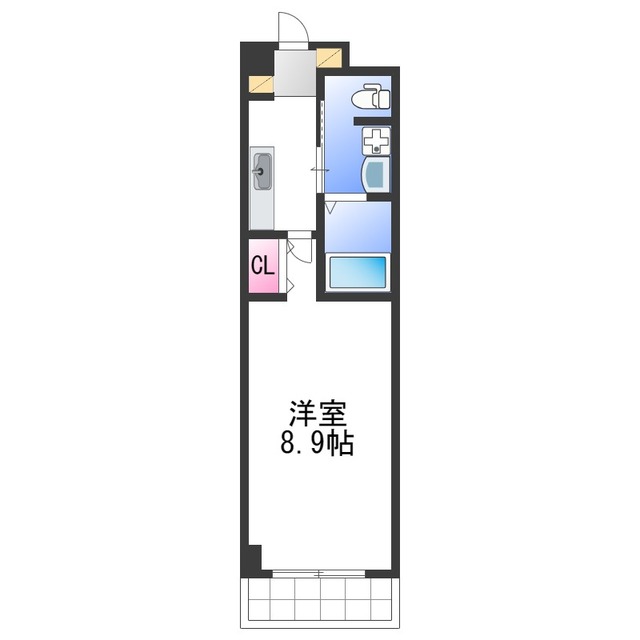 泉北郡忠岡町忠岡北のマンションの間取り