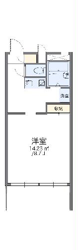 【レオパレスＰｅａｌ　Ｓｑｕａｒｅの間取り】