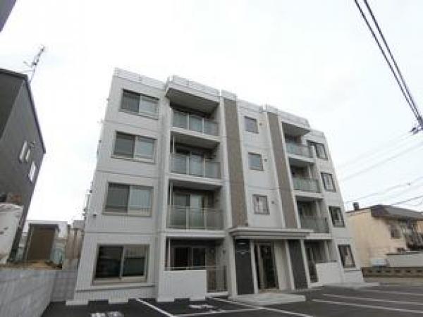 札幌市清田区美しが丘一条のマンションの建物外観
