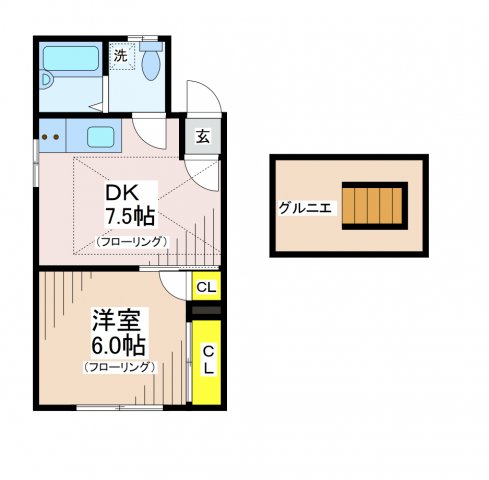 クララハイツの間取り