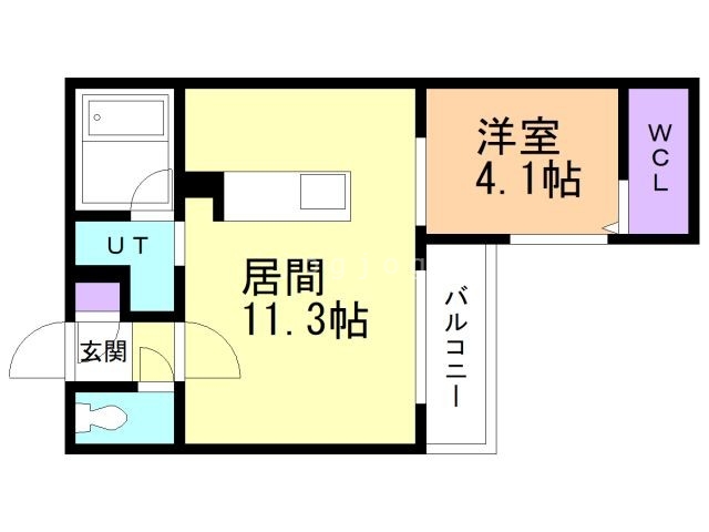 札幌市厚別区厚別中央一条のマンションの間取り