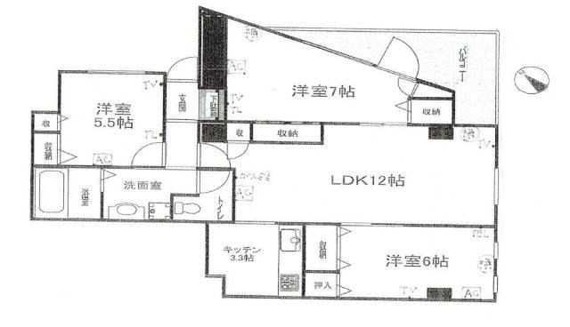 プレステージ経堂の間取り