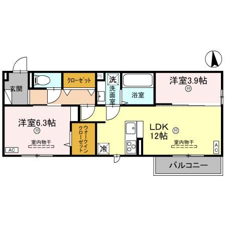 D-Residence高木中央の間取り